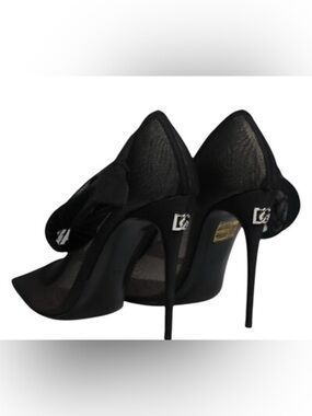 Dolce & Gabbana Metallic Blue Pointed-Toe Stiletto Heels